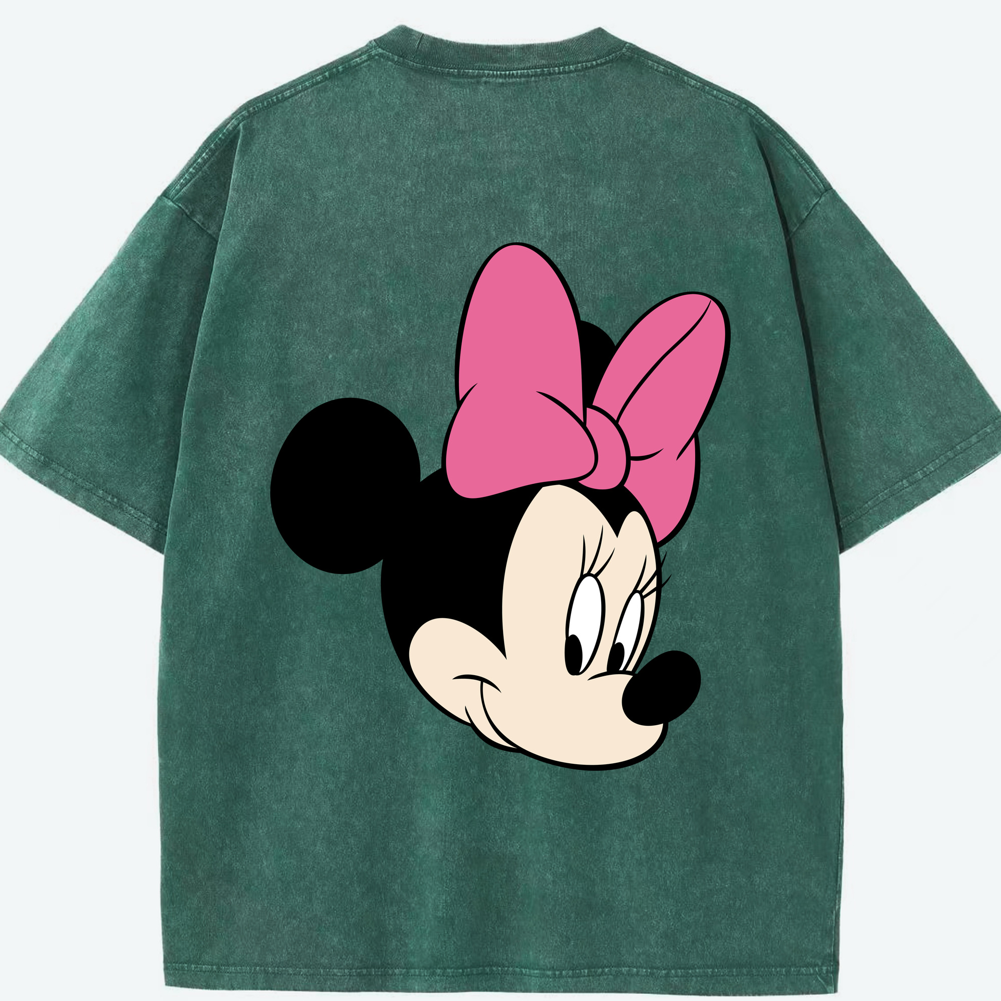 （画像用） ミッキーマウス Mickey Mouse 綿100% ヴィンテージ風 半袖Tシャツ（背面プリント）